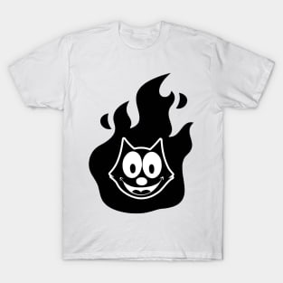Felix The Cat Spirit Retro Faded Design T-Shirt